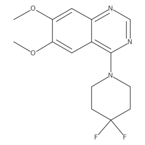 4-(4,4-Difluoropiperidin-1-yl)-6,7-dimethoxyquinazoline Structure