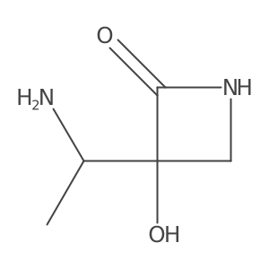 3-[(1R)-1-aminoethyl]-3-hydroxyazetidin-2-one结构式
