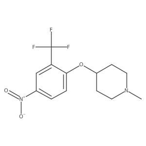 4-(N-methylpiperidin-4-yl)oxy-3-trifluoromethyl-1-nitrobenzene Structure