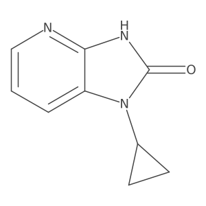 1-Cyclopropyl-1H-imidazo[4,5-b]pyridin-2(3H)-one结构式