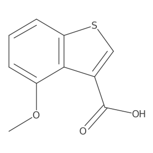4-Methoxy-1-benzothiophene-3-carboxylic acid Structure