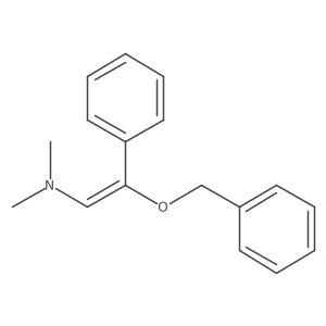 Ethenamine, N,N-dimethyl-2-phenyl-2-(phenylmethoxy)-, (Z)-结构式