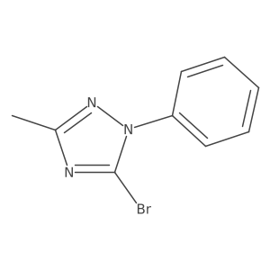 5-Bromo-3-methyl-1-phenyl-1H-1,2,4-triazole Structure