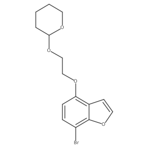 7-Bromo-4-[2-(tetrahydropyran-2-yloxy)ethoxy]benzofuran结构式