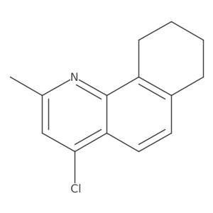4-chloro-2-methyl-7H,8H,9H,10H-cyclohexa[h]quinoline结构式