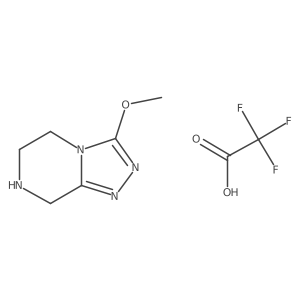 3-Methoxy-5,6,7,8-tetrahydro-[1,2,4]triazolo[4,3-a]pyrazine 2,2,2-trifluoroacetate Structure