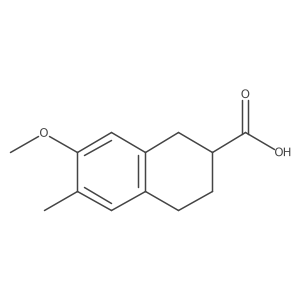 1,2,3,4-Tetrahydro-7-methoxy-6-methyl-2-naphthalenecarboxylic acid Structure
