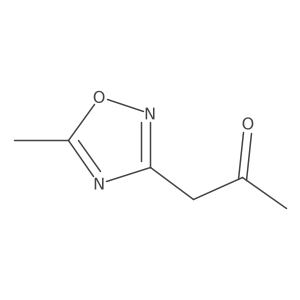 1-(5-Methyl-1,2,4-oxadiazol-3-yl)-2-propanone结构式