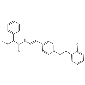 I+/--Methoxybenzeneacetic acid 2-[[4-[(2-chlorophenyl)methoxy]phenyl]methylene]hydrazide Structure