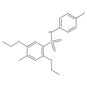 [(2,5-Diethoxy-4-methylphenyl)sulfonyl](4-fluorophenyl)amine Structure