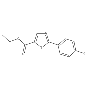 Ethyl 2-(4-bromophenyl)thiazole-5-carboxylate Structure