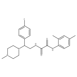 N1-(2,4-dimethylphenyl)-N2-(2-(4-fluorophenyl)-2-(4-methylpiperazin-1-yl)ethyl)oxalamide Structure