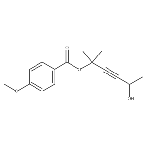 4-Hydroxy-1,1-dimethyl-2-pentyn-1-yl 4-methoxybenzoate Structure
