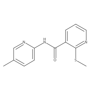 N-(5-Methylpyridin-2-yl)-2-(methylthio)nicotinamide Structure