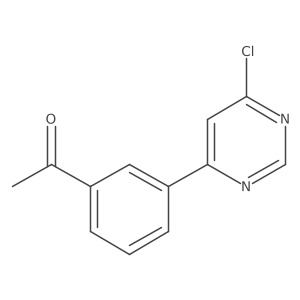 1-[3-(6-Chloro-4-pyrimidinyl)phenyl]ethanone Structure