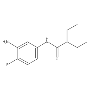 N-(3-Amino-4-fluorophenyl)-2-ethylbutanamide结构式