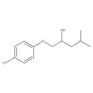 1-(4-Chlorophenoxy)-3-(dimethylamino)-2-propanol Structure
