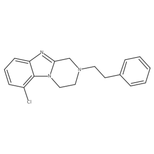 6-Chloro-2-(2-phenylethyl)-1,2,3,4-tetrahydropyrazino[1,2-a]benzimidazole结构式