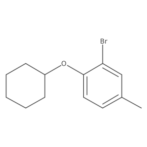 2-Bromo-1-(cyclohexyloxy)-4-methylbenzene Structure