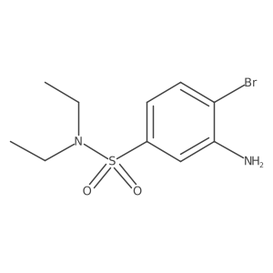 3-Amino-4-bromo-N,N-diethylbenzenesulfonamide结构式