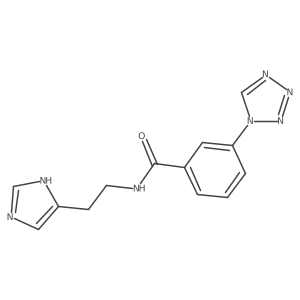 N-[2-(1H-imidazol-5-yl)ethyl]-3-(1H-tetrazol-1-yl)benzamide Structure