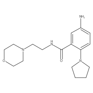 5-Amino-n-[2-(4-morpholinyl)ethyl]-2-(1-pyrrolidinyl)-benzamide Structure