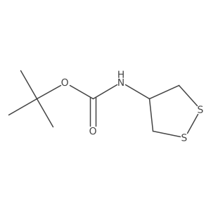 tert-butyl N-(1,2-dithiolan-4-yl)carbamate Structure
