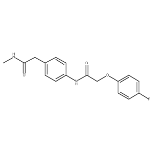 2-(4-fluorophenoxy)-N-{4-[(methylcarbamoyl)methyl]phenyl}acetamide结构式