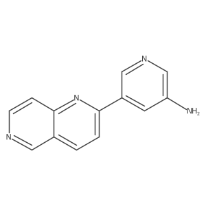 5-(1,6-Naphthyridin-2-yl)-3-pyridinamine结构式