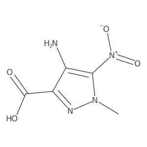 4-Amino-1-methyl-5-nitro-1H-pyrazole-3-carboxylic acid Structure