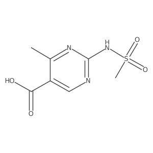 2-(Methanesulfonamido)-4-methylpyrimidine-5-carboxylic acid结构式