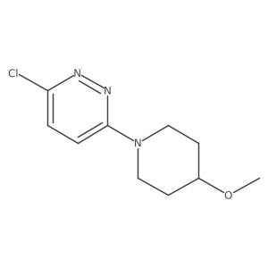 3-Chloro-6-(4-methoxypiperidin-1-yl)pyridazine结构式