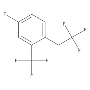 4-Fluoro-1-(2,2,2-trifluoroethyl)-2-(trifluoromethyl)benzene Structure