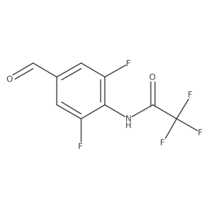 N-(2,6-difluoro-4-formylphenyl)-2,2,2-trifluoroacetamide结构式