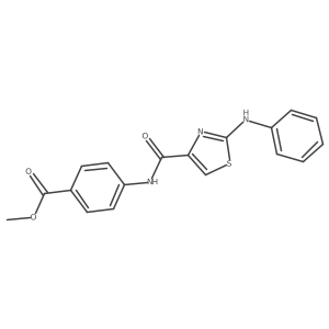 Methyl 4-(2-(phenylamino)thiazole-4-carboxamido)benzoate Structure