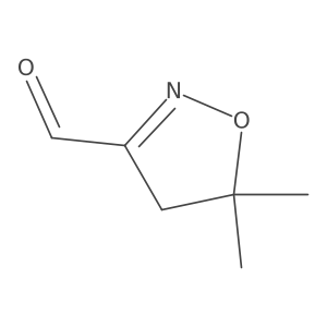 5,5-Dimethyl-4,5-dihydroisoxazole-3-carbaldehyde Structure