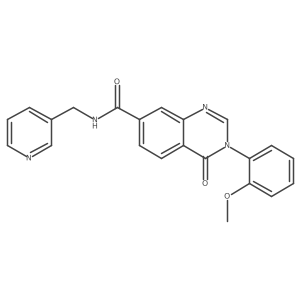 3-(2-methoxyphenyl)-4-oxo-N-(pyridin-3-ylmethyl)-3,4-dihydroquinazoline-7-carboxamide Structure