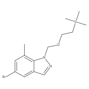 5-bromo-7-methyl-1-(2-trimethylsilanyl-ethoxymethyl)-1H-indazole Structure