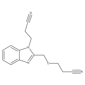 3-(2-((2-cyanoethoxy)methyl)-1H-benzo[d]imidazol-1-yl)propanenitrile Structure