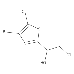 1-(4-Bromo-5-chlorothiophen-2-yl)-2-chloroethan-1-ol Structure
