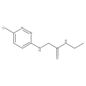 2-[(6-Chloro-3-pyridazinyl)amino]-N-ethylacetamide Structure