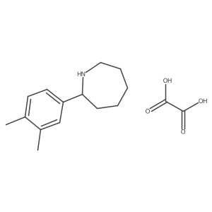 2-(3,4-Dimethylphenyl)azepane oxalate Structure