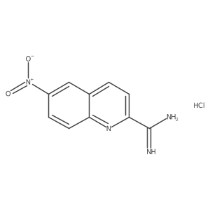 6-Nitroquinoline-2-carboximidamide hydrochloride结构式