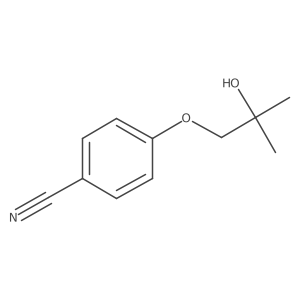 4-(2-Hydroxy-2-methyl-propoxy)benzonitrile Structure