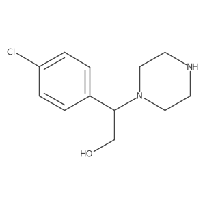 2-(4-Chlorophenyl)-2-(piperazin-1-yl)ethan-1-ol结构式