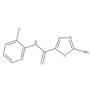2-Amino-N-(2-chlorophenyl)-5-thiazolecarboxamide结构式