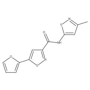 5-(furan-2-yl)-N-(3-methylisothiazol-5-yl)isoxazole-3-carboxamide Structure