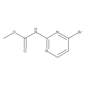 Methyl 4-bromopyrimidin-2-ylcarbamate结构式