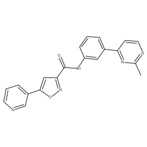 N-[3-(2-Methyl-4-pyrimidinyl)phenyl]-5-(3-pyridinyl)-3-isoxazolecarboxamide Structure