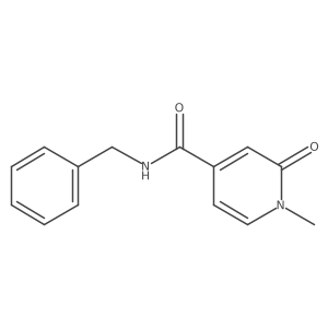 N-benzyl-1-methyl-2-oxo-1,2-dihydropyridine-4-carboxamide结构式